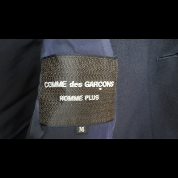Comme Des Garcons Homme Plus navy wool coat M - Picture 4 of 6